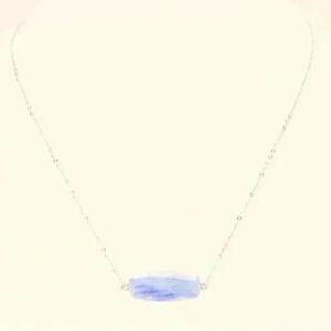 NATURAL STONE PENDANT GOLD CHAIN